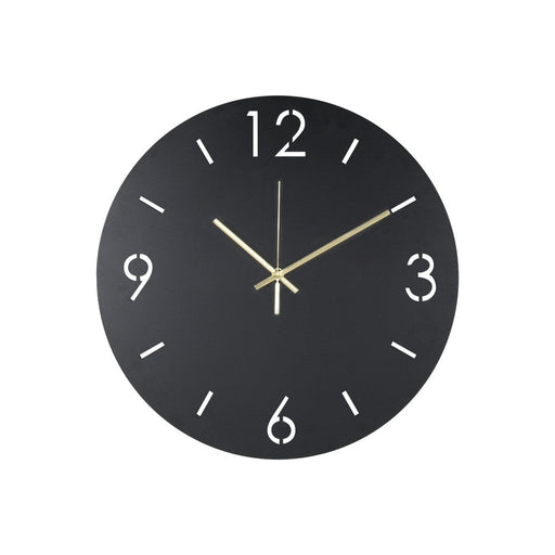 Klok TIME Ø 40 Staal Zwart 40x3x40cm Spinder Design-Klokken-Spinder
