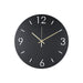 Klok TIME Ø 40 Staal Zwart 40x3x40cm Spinder Design-Wanddecoratie-Spinder