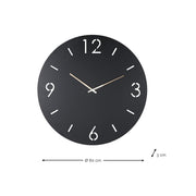 Klok TIME Ø 60 Staal Silky Taupe 60x3x60cm Spinder Design-Klokken-Spinder