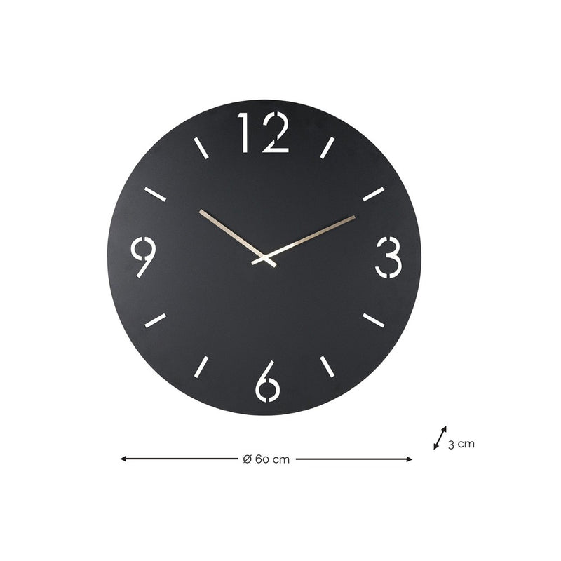Klok TIME Ø 60 Staal Silky Taupe 60x3x60cm Spinder Design-Klokken-Spinder