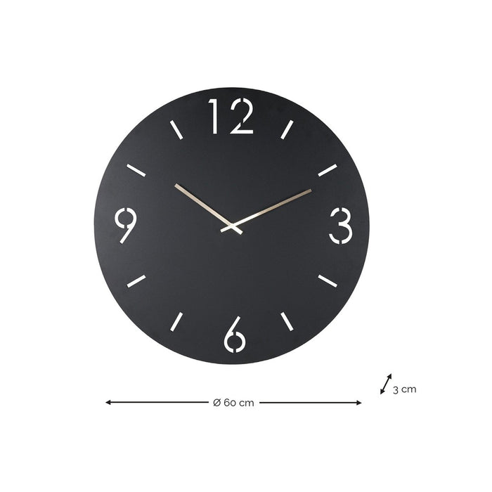 Klok TIME Ø 60 Staal Silky Taupe 60x3x60cm Spinder Design-Klokken-Spinder