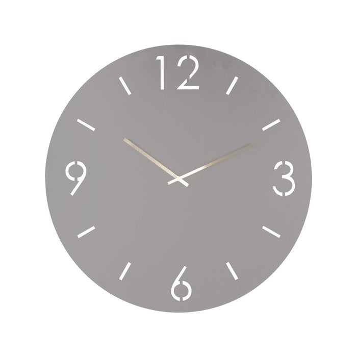 Klok TIME Ø 60 Staal Silky Taupe 60x3x60cm Spinder Design-Wanddecoratie-Spinder