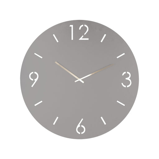 Klok TIME Ø 60 Staal Silky Taupe 60x3x60cm Spinder Design-Klokken-Spinder