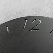 Klok TIME Ø 60 Staal Zwart 60x3x60cm Spinder Design-Klokken-Spinder