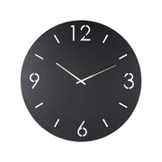 Klok TIME Ø 60 Staal Zwart 60x3x60cm Spinder Design-Klokken-Spinder
