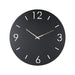 Klok TIME Ø 60 Staal Zwart 60x3x60cm Spinder Design-Wanddecoratie-Spinder