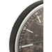 Klok Zwart Canvas L 80 cm-Wanddecoratie-J-Line