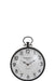 Klok Zwart Glas Rond 49x38 cm-Klokken-J-Line