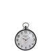 Klok Zwart Glas Rond 49x38 cm-Wanddecoratie-J-Line