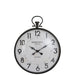 Klok Zwart Mdf Rond 69x55 cm-Klokken-J-Line