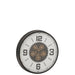 Klok Zwart Metaal L 10x60 cm-Wanddecoratie-J-Line