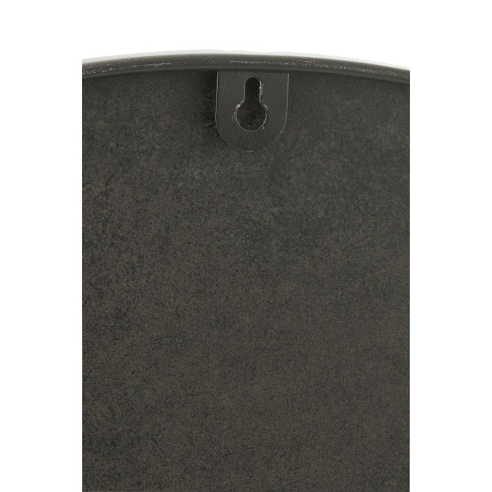 Klok Zwart Metaal Rond 58 cm 58x58x9 cm-Klokken-J-Line