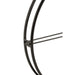 Klok Zwart Metaal Rond 80 cm 80x80x9 cm-Klokken-J-Line