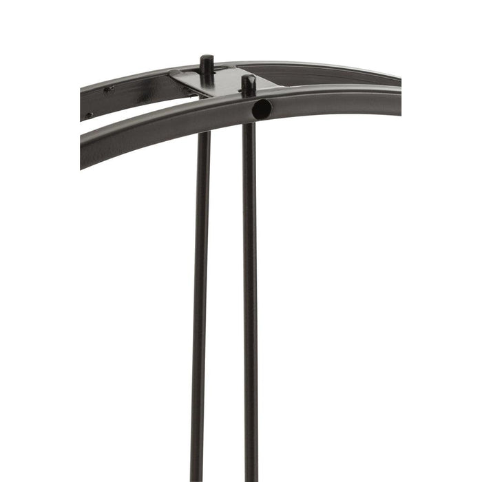 Klok Zwart Metaal Rond 80 cm 80x80x9 cm-Klokken-J-Line