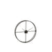Klok Zwart Metaal Rond 80 cm 80x80x9 cm-Klokken-J-Line
