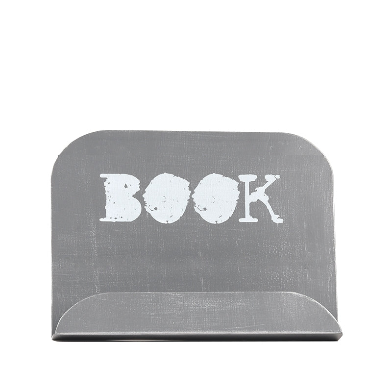 Kookboekstandaard Antiek Grijs Metaal - 27x14x20 cm-Kookboekstandaards-LABEL51