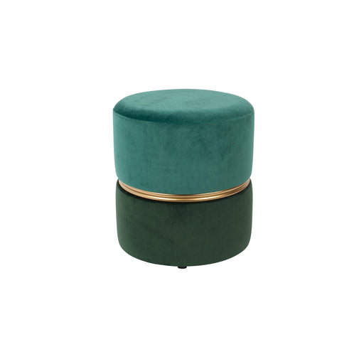 Kruk Bubbly Forest Polyester Groen Ø35x39 cm-Krukken-Creating Home