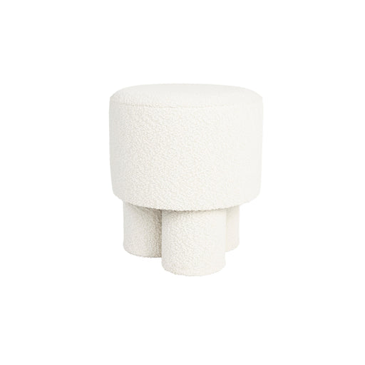 Kruk Marcos Polyester Wit Ø40x44 cm-Krukken-Creating Home