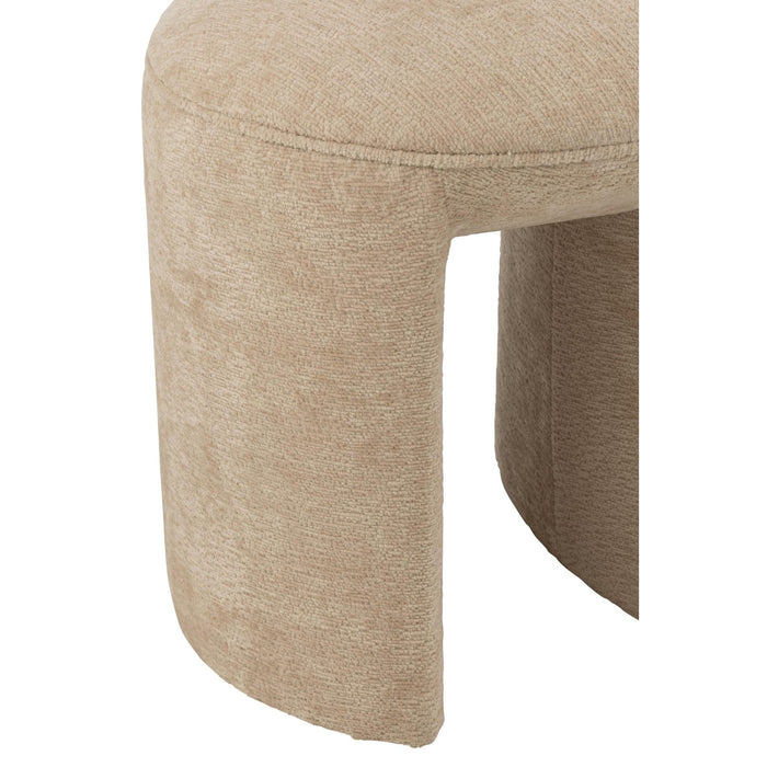 Krukje Beige Grenenhout Rond 42 cm-Krukken-J-Line