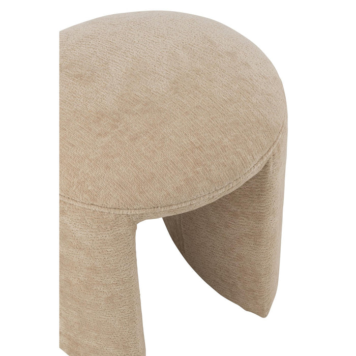 Krukje Beige Grenenhout Rond 42 cm-Krukken-J-Line