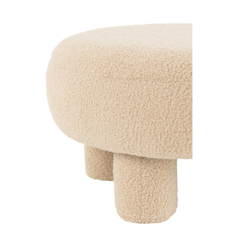 Krukje Beige Mdf Rond 52 cm 52x52x28 cm-Krukken-J-Line