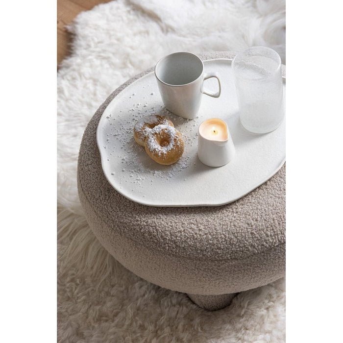 Krukje Beige Mdf Rond 52 cm-Krukken-J-Line