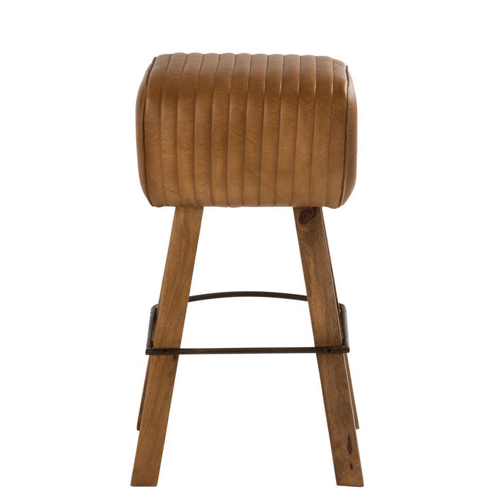 Krukje Bruin Mangohout hout 37 cm-Krukjes-J-Line