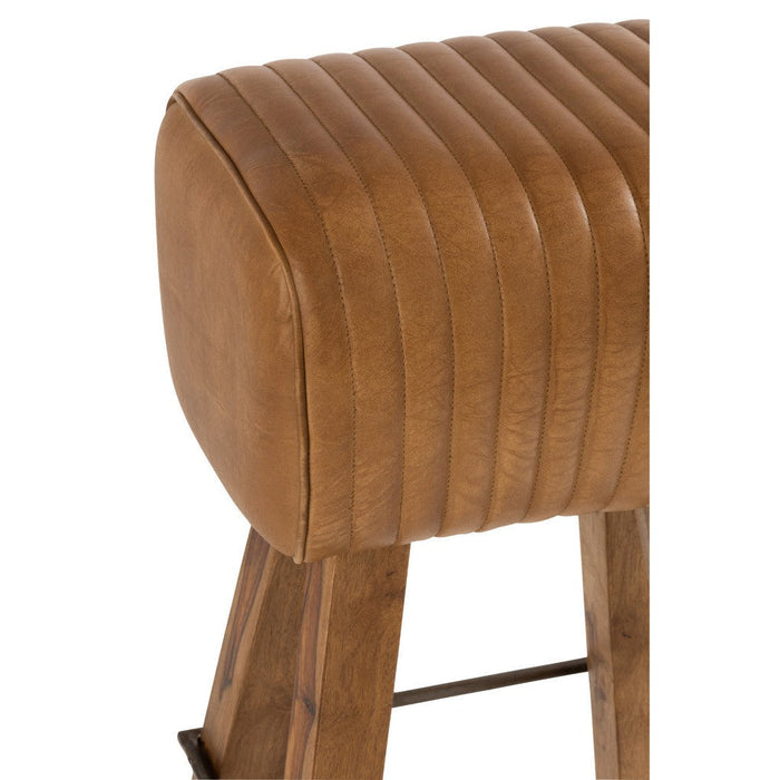 Krukje Bruin Mangohout hout 37 cm-Krukjes-J-Line