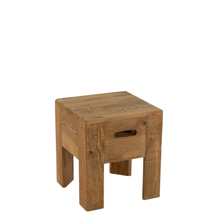 Krukje Bruin Recycled grenen 35 cm 35x35x40 cm-Krukken-J-Line
