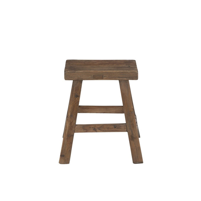 Krukje Bruin Recycled hout Vierkant 38 cm-Krukjes-J-Line