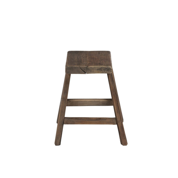 Krukje Bruin Recycled hout Vierkant 38 cm-Krukjes-J-Line
