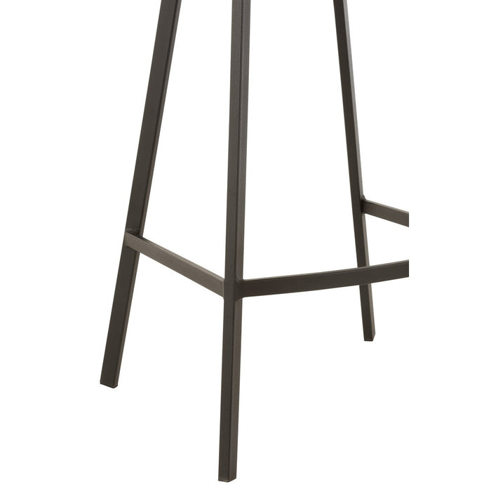 Krukje Grijs Metaal 45 cm-Krukjes-J-Line