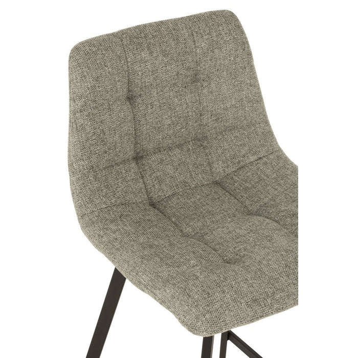 Krukje Grijs Metaal 45 cm-Krukjes-J-Line