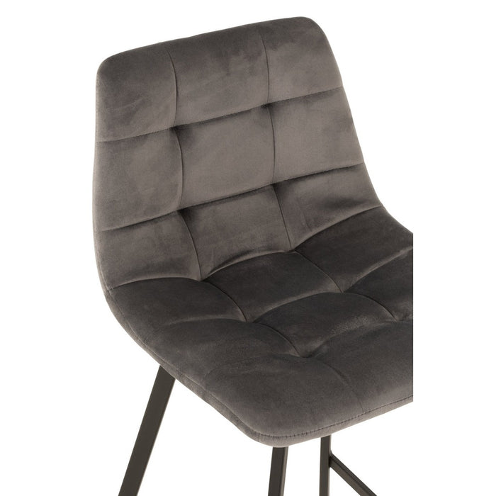 Krukje Grijs Polyester 43 cm-Krukjes-J-Line