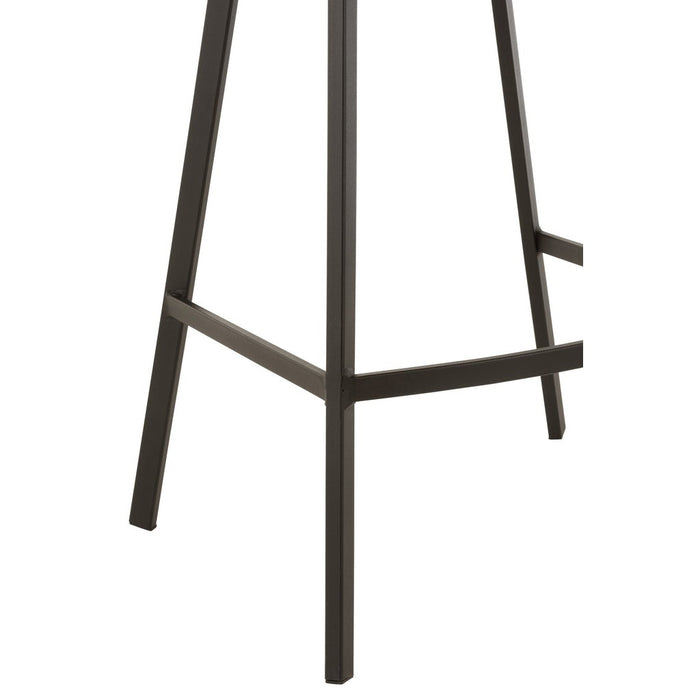 Krukje Grijs Polyester 43 cm-Krukken-J-Line