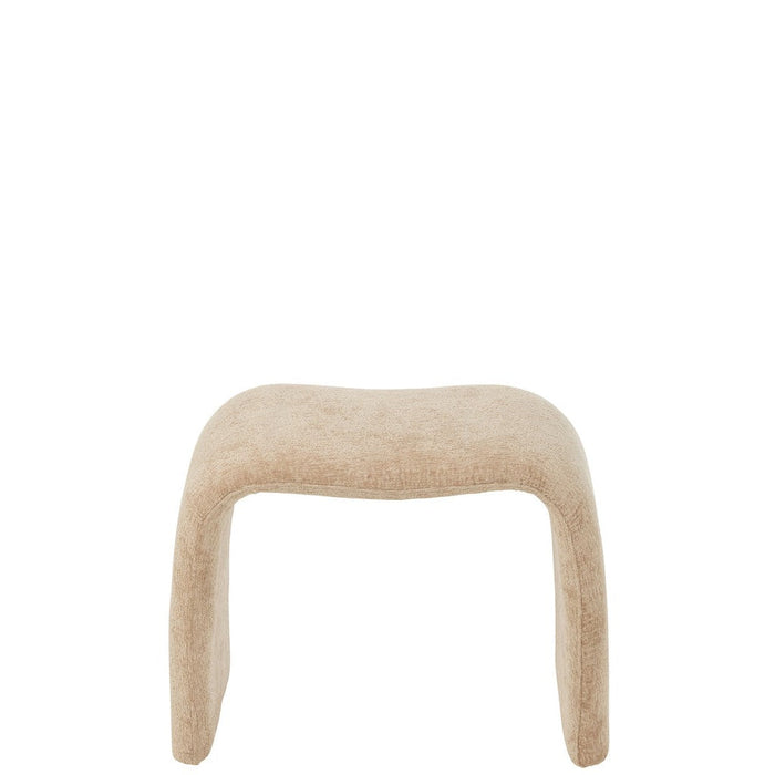 Krukje N Shape Textile Beige 37x61x47 cm-Krukken-J-Line
