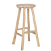 Krukje Naturel Eiken hout Rond 45 cm-Krukken-J-Line