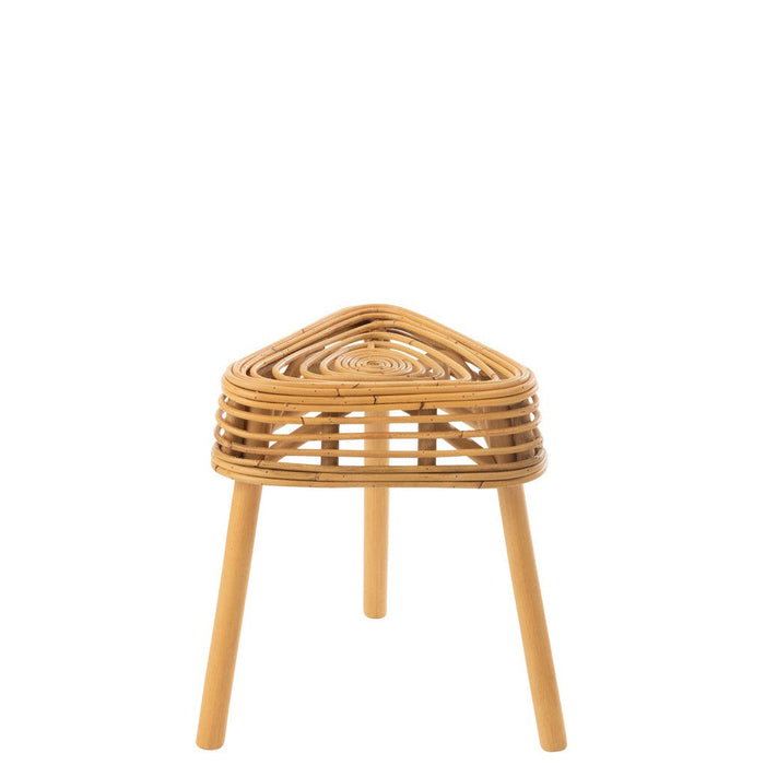 Krukje Naturel Mangohout hout 40 cm 40x40x42 cm-Krukken-J-Line