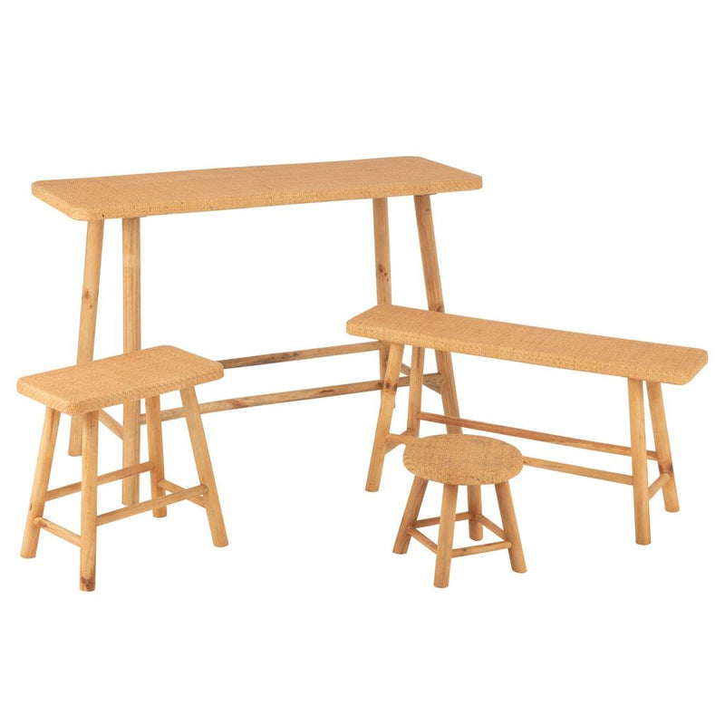 Krukje Naturel Mdf Rond 28 cm 28x28x29 cm-Krukken-J-Line