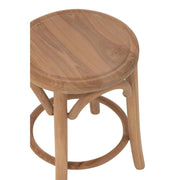 Krukje Naturel Teakhout 34 cm 34x34x50 cm-Krukken-J-Line