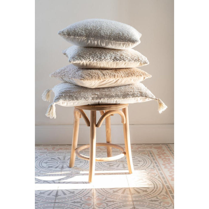 Krukje Naturel Teakhout 34 cm-Krukken-J-Line