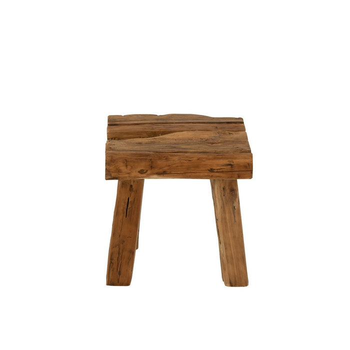Krukje Naturel Teakhout 35 cm-Krukken-J-Line