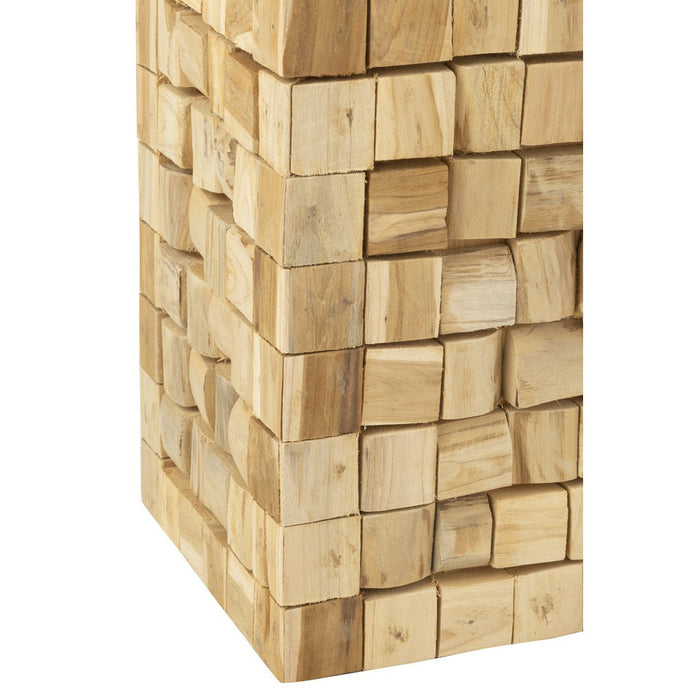 Krukje Naturel Teakhout S 30 cm-Krukken-J-Line