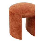 Krukje Oranje Polyester Rond 42 cm 42x42x44 cm-Krukken-J-Line