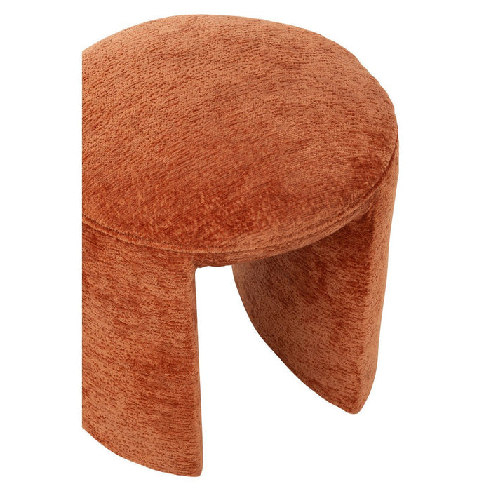 Krukje Oranje Polyester Rond 42 cm-Krukken-J-Line