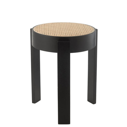 Krukje Pune Mangohout Zwart 35x35x44 cm-Krukken-J-Line