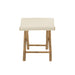 Krukje Stoel Pliable Bamboe+Textile Naturel/Wit 40x40x42 cm-Krukken-J-Line