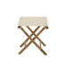 Krukje Stoel Pliable Bamboe+Textile Naturel/Wit-Krukken-J-Line
