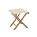 Krukje Stoel Pliable Bamboe+Textile Naturel/Wit-Krukken-J-Line