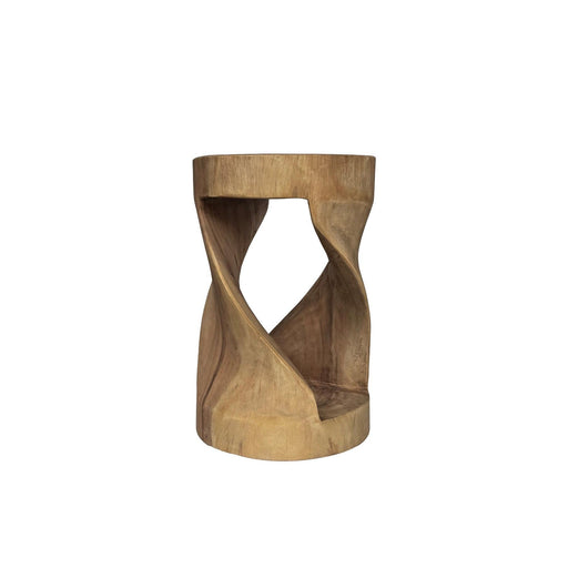 Krukje Suar Stool Suar hout Naturel hout 29 cm 29x29x45 cm-Krukken-Livingfurn